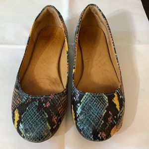 Clarks Indigo Faux Skin Ballet Flats